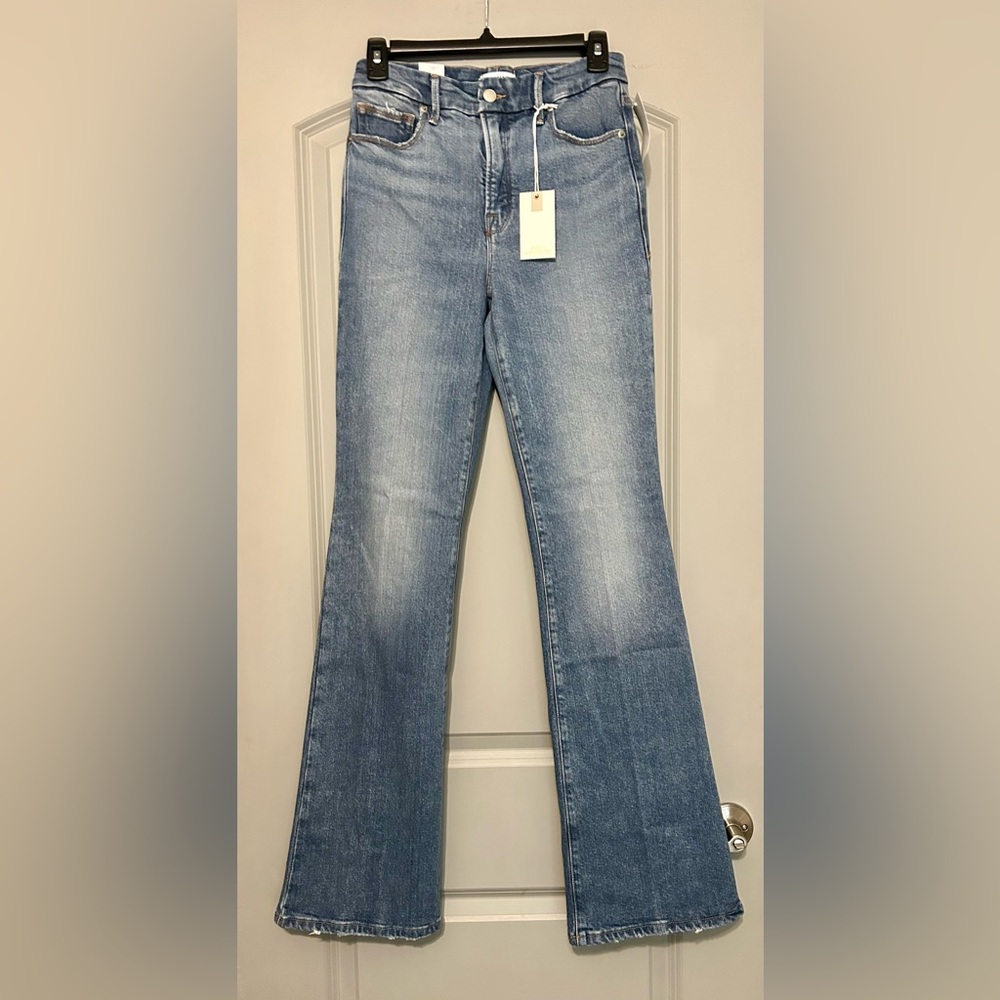 Good American Good Classic Bootcut Jeans - Style GCLBDV220T -Size 2/26 NWT - Picture 2 of 6